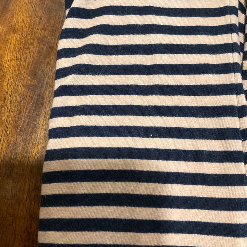 T by Talbots Brown and Black Stripped Shirt - Picture 7 of 8